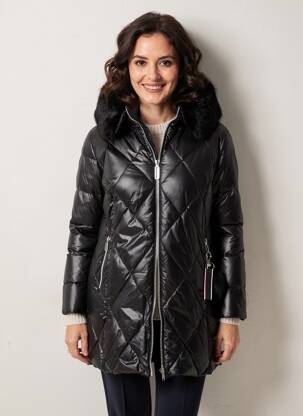 Doudoune poches sans capuche noir SAMOON femme