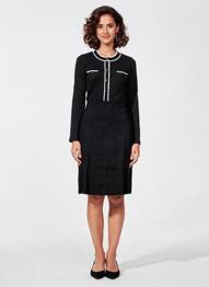 Robe pull stretch manches longues noir GERARD DAREL femme