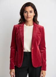 Blazer coupe cintrée rouge MARGOT femme