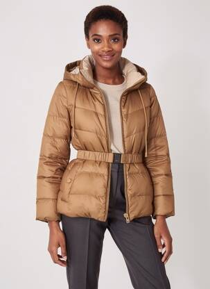 Doudoune poches sans capuche marron MAX MARA femme