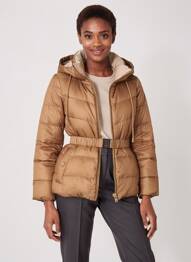 Doudoune poches sans capuche marron MAX MARA femme