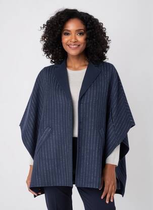 Veste casual poches bleu MARINA RINALDI femme