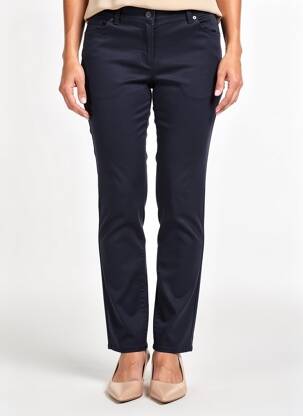 Pantalon slim tissage popeline taille normale bleu GERRY WEBER femme