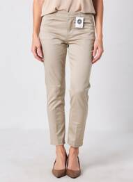 Jegging tissage popeline taille normale beige EAST DRIVE femme