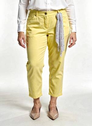 Pantalon 7/8 stretch taille normale jaune GERRY WEBER femme