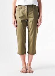 Corsaire stretch taille normale vert BETTY BARCLAY femme
