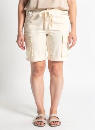 Bermuda taille élastique taille normale beige TRICOT CHIC femme