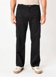 Pantalon droit tissage popeline taille normale noir TRUSSARDI JEANS homme