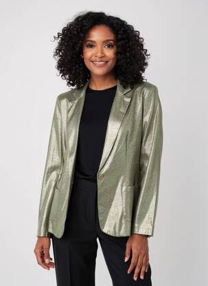 Blazer poches vert MAJESTIC FILATURES femme