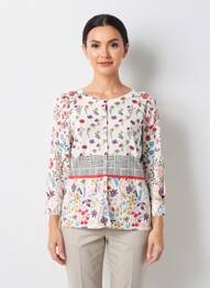 Gilet manches longues fermeture boutonnée sur le devant blanc JEI'S BY LETIZIA DENARO femme