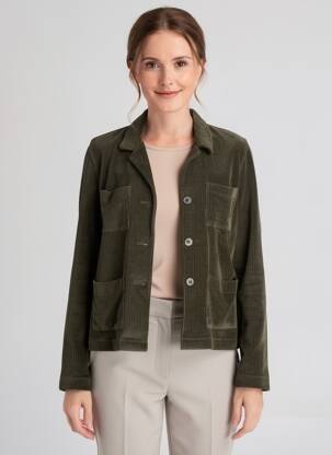 Blazer poches vert MAJESTIC FILATURES femme