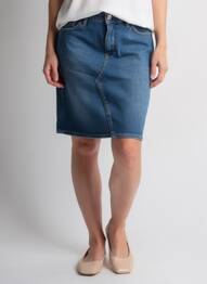 Jupe courte poches bleu L'ATELIER DE LOUISE femme