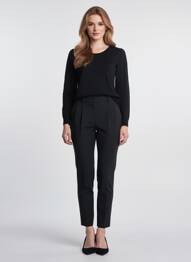 Pull stretch manches longues noir KING LOUIE femme