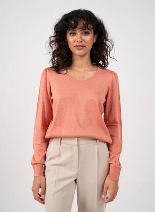 Pull stretch manches longues rose KING LOUIE femme