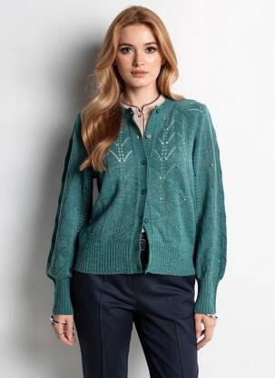 Gilet manches longues stretch vert KING LOUIE femme