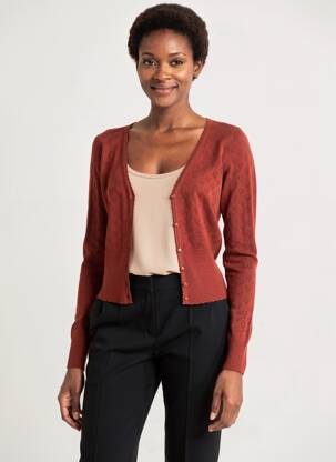 Gilet manches longues stretch orange KING LOUIE femme