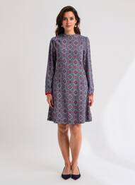 Robe courte manches longues manches longues bleu BLUTSGESCHWISTER femme
