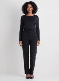 Top coupe cintrée manches longues noir BLUTSGESCHWISTER femme