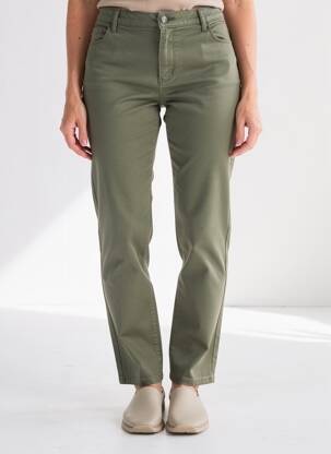 Pantalon slim stretch taille normale vert KANOPE femme