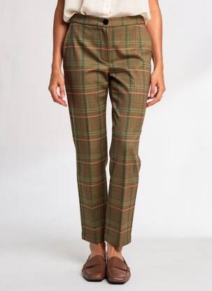 Pantalon slim tissage popeline taille normale beige KING LOUIE femme