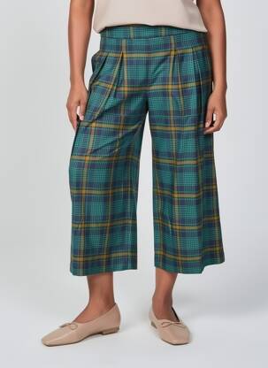 Pantacourt tissage popeline taille normale vert KING LOUIE femme