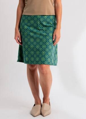 Jupe courte poches bleu BLUTSGESCHWISTER femme