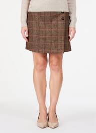 Jupe courte poches marron LA PETITE ETOILE femme