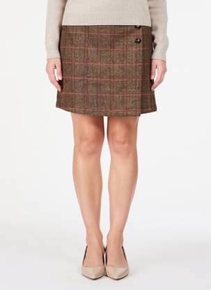 Jupe courte poches marron LA PETITE ETOILE femme