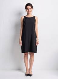 Robe mi-longue sans manche sans manche noir SCHOOL RAG femme