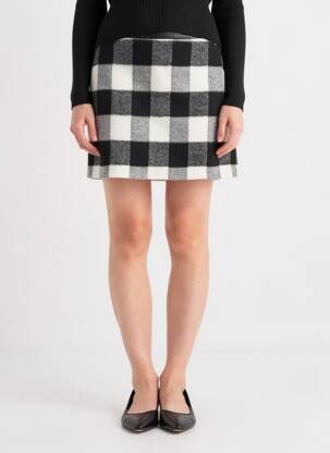Jupe courte coupe droite noir TOMMY HILFIGER femme