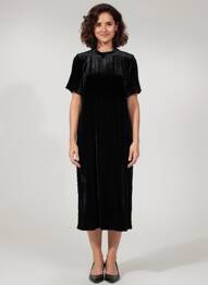 Robe pull stretch manches courtes noir COMPTOIR DES COTONNIERS femme