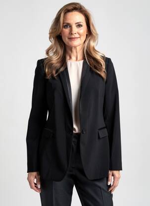 Blazer poches noir DEVERNOIS femme