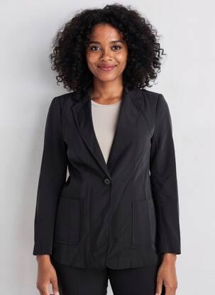 Blazer poches noir LA FEE MARABOUTEE femme