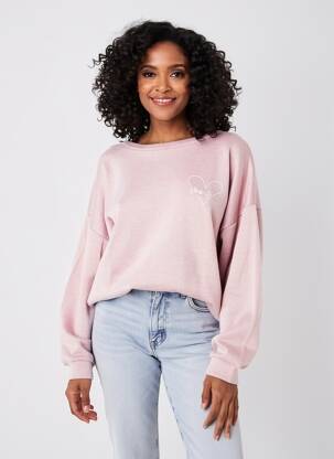 Pull stretch manches longues rose NOBELLE STORE femme