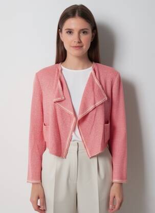Gilet manches longues stretch rose CLAUDIUS femme