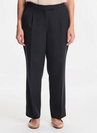 Pantalon chino taille normale taille normale noir DEVERNOIS femme