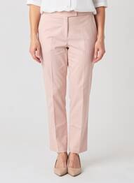 Pantalon chino taille normale taille normale rose DEVERNOIS femme