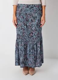 Jupe longue doublure noir LA FEE MARABOUTEE femme