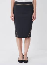 Jupe mi-longue stretch noir D.SPORT femme