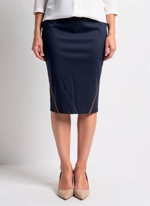 Jupe mi-longue stretch bleu D.SPORT femme