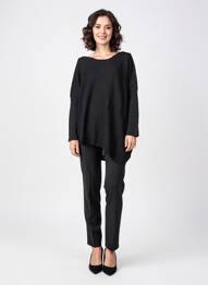 Pull col rond manches longues noir RHUM RAISIN femme
