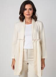 Veste casual coupe droite beige RHUM RAISIN femme