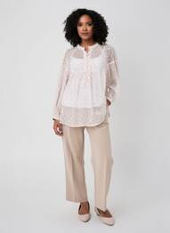 Blouse légère et transparente manches longues rose RHUM RAISIN femme