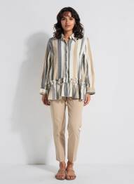 Tunique manches longues col chemisier gris RHUM RAISIN femme