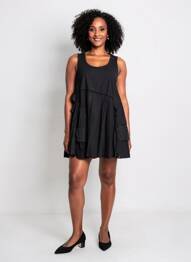Robe courte sans manche sans manche noir RHUM RAISIN femme
