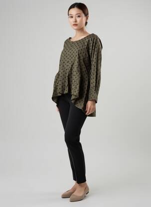 Tunique manches longues col rond vert RHUM RAISIN femme