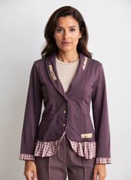 Blazer col châle violet RHUM RAISIN femme