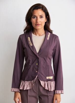 Blazer col châle violet RHUM RAISIN femme