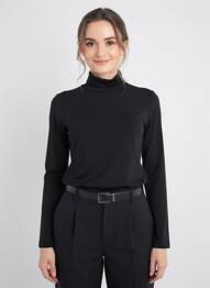 Sous-pull stretch manches longues noir RHUM RAISIN femme