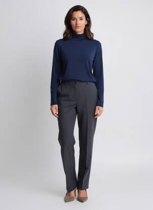 Sous-pull stretch manches longues bleu RHUM RAISIN femme